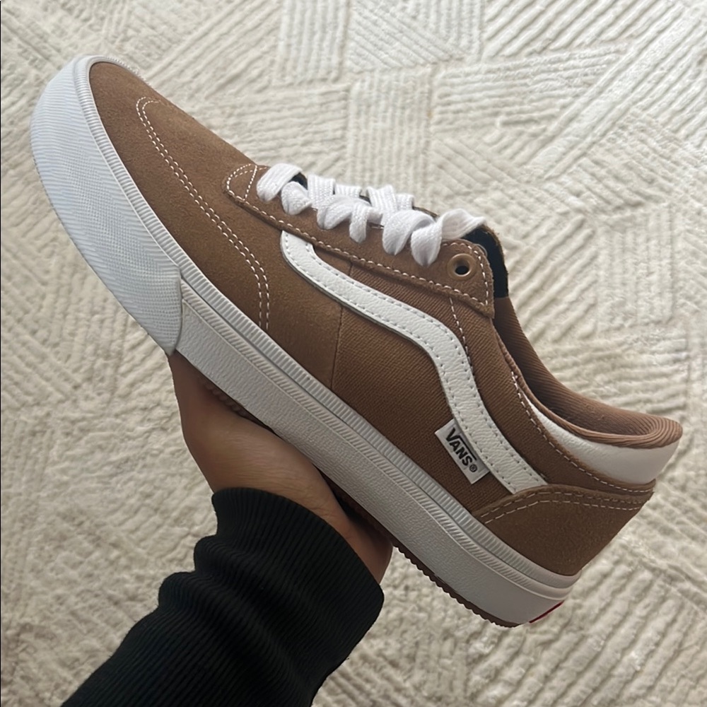 Vans Brown and White Sneakers